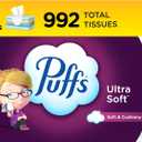 Puffs Ultra Soft Non-Lotion Facial Tissue, 8 Family Boxes, 124 Facial Tissues per Box