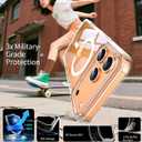 2 x 3-in-1 for iPhone 17 Air Case with Privacy Screen Protectors & Individual Camera Lens Protector [Compatible with MagSafe] Magnetic Phone Cover for iPhone 17Air,Crystal Clear