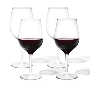 TOSSWARE RESERVE 16oz Wine SET OF 24, Premium Quality, Dishwasher Safe & Heat Resistant Unbreakable Plastic Cocktail Glasses, Stemmed