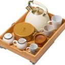 HOLDN’ STORAGE Bamboo Wooden Pull Out Cabinet Organizer 14" W x 21" D
