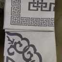 Area Rugs, Low-Profile Non-Slip Modern Carpet for Living Room and Bedroom, Lightweight Easy Clean Rug for Dining Room, Hallway,Pet Room (8x10 Ft Grey Modern A-06 Area Rug)