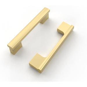 FILTA 3.75 Inch(96mm) Hole Centers Gold Cabinet Handles(Set of 10),Stylish Gold Handles for Cabinets Kitchen Cabinet Pulls Cabinet Hardware for Cabinets Cupboard Drawer