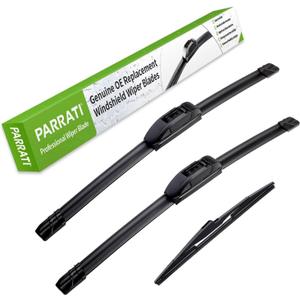PARRATI High Performance Premium All-Season Automotive Windshield Wipers with Rear Wiper Blades Replacement for 2019-2023 Hyundai Santa Fe,Easy to Install 26"+16"+11''(Set of 3)