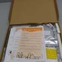 MYPAWLETS Ink & Clay Paw Print Kit for Dog Cat,Clean-Touch Ink Pad & Soft Clay,Pet Paw Print Impression Kit Large Area,Keepsake Frame for 1-2 Pets,Cat/Dog Gifts (Black)