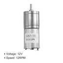 MECCANIXITY Micro Speed Reduction Gear Box Motor DC 12V 12RPM Geared Motor for 370 Motor