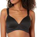 Bali Women's Comfort Revolution Wireless Bra, Soft Touch Wireless Support Bra, Everyday Bras (Medium, Black)