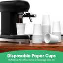8 oz Paper Cups, 300 Pack 8oz Disposable Paper Coffee Cups, Coffee Cups 8 oz for Cold and Hot Drinks, White Paper Drinking Cups for Parties, Picnic, Cafes, Bistros and Events