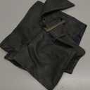 Floerns Women's Y2k Leather Mini Shorts Low Rise Buckle Belt Skinny Night Out Short Pants (Dark Grey)