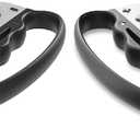 Fitness Boxing Hand Grips for Nintendo Switch & OLED Model JoyCon, FANPL Upgrade Fit Boxing Clasp Accessories Handle for Adults and Children, Enhance Your Gaming Experience, 2 Pack (Black and Black)
