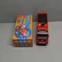 Zetz Brands Fire Truck Toy for Boys, Girls, Kids, w/ 4D LED Lights, Toddlers - Age 3+ Fire Engine Push Toy Car for Little Fireman Real Firetruck Siren Sound, Bump & Go  Ideal Birthday