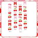 Cherry Party Decorations,She's The Cherry On Top Theme Hanging Swirl,Cute Summer Red and Pink Cherries Foil Swirls for Birthday Baby Shower Wedding Bridal Shower Girls
