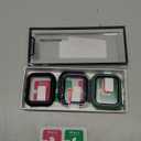 6 Pack Hard PC Case with Tempered Glass Screen Protector for Apple Watch 40mm SE 3/SE(2nd Gen) Series 6/SE/5/4,Rontion Ultra-Thin Scratch Resistant Protective Bumper Cover for iWatch 40mm Accessories (Black+Blue+Green+Starlight+Clear+Rose Gold)