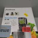 Cold Press Juicer, 5.3" Wide Feed Chute Juice Extractor Machine with 400W, High Juice Yield, Slow Masticating Juicer for Whole Vegetables & Fruits, Metallic Silver