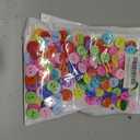 2 x Colorful Sewing Buttons, 15mm Round, 2-Hole, 200 Pack, Mixed Colors Flatback Button (Mixed-color-200pcs)