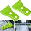 Front Engine Hood Hinge Cover Trim Exterior Accessories Decoration for 2018-2024 Jeep Wrangler JL JLU Unlimited Sports Freedom Sahara Rubicon Gladiator JT 2-Door & 4-Door (Green 2PCS)