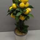 Nearly Natural Lemon Ball Topiary Arrangement, 19.5'' x 8.5'' x 8.75''
