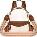 BJE Mini Backpack for Women Leather Small Backpacks Purse, Ladies Designer Daypack, Shoulder Backpack Convertible Handbags White