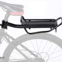 Rear Bike Rack with Quickly Release Camp,Retractable Aluminum Alloy Bicycle Cargo Rack,Thickened Frame and Main Tube for 26"-29" Frames Commuter Carrier,Max Weight 22lb,YONTUO