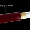 MAKOTO Handmade Sharp Samurai Shirasaya Sword Wooden Scabbard Saya