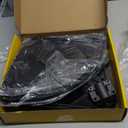 iBorn Squirrel Baffle for Bird Feeder Pole, 19.5 Oversized Squirrel Guard Defender, Bird Feeder for Outdoors Protector, Polycarbonate(PC), Pack of 1, Black