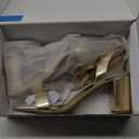 DREAM PAIRS Women's Chunky Heels Block Round Open Toe Ankle Strap Heel Fashion Wedding Party Comfort Dress Sandals Shoes, Size 9.5 USA