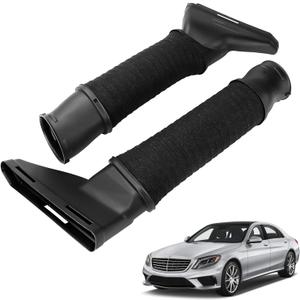 2PCS Air Intake Hose Kit Left & Right Compatible with Mercedes-Benz 2014-2017 S550 4.6L V8 For Mercedes-Benz 2014-2017 S63 AMG W222 5.5L V8 2780904982 2780905082