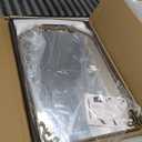 Koonmi Vintage Mirror, 24x36 Antique Barolon Mirror for Wall, Bronze Frame with Ornate Patterns, Flower Head, Shatter-Proof Tempered Glass Arched Decorative Mirrors for Bathroom (Dark Gold Bronze)