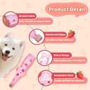 Dog Front Leg Recovery Sleeve Single Sleeve to Prevent Licking, Scratching & Biting Cone Collar Alternative for Surgery, Wound Care, ACL CCL, Joint Protection(Blush Strawberry XS)