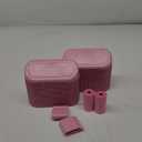 NBTEPEM Bling Pink Car Trash Can with Lid - 2 Pack, Mini Auto Garbage Can with 60 Trash Bags, Automotive Garbage Container Bin, Bling Car Accessories Trash Can for Women (Pink Diamond)