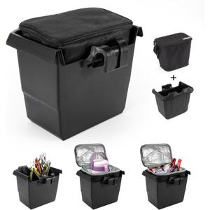 PSLER Defender Center Underseat Storage Bin + Ice Bag, Removable Under Seat Storage Box Dry Box for 2016 2017 2018 2019 2020 2021 2022 2023 Can Am Defender MAX HD5 HD6 HD8 HD10 Replace OEM #715003446