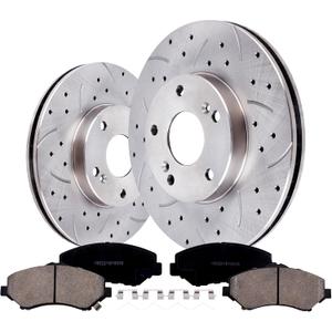 Front Brake Kits With Pads And Rotors Compatible With Honda Accord 2008-2017,Civic 2013-2015,Cr-Z 2016,Element 2003-2011,Fit 2014,For Acura Ilx 2014-2015; Lx/Lx-P/Lx-S Model; 280mm