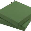 AAAAAcessories Outdoor Seat Cushions for Chairs, Waterproof, Fade-Resistant Patio Furniture Replacement Cushions, 20" x 20" x 3", Set of 2, Dark Moss Green