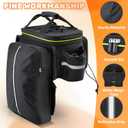 35L Bike Storage Bag Double Side Pannier Bags,Waterproof Cargo Rack Pack Saddle Bag Shoulder Bags with Rain Cover for Riding ,Multi-function Bicycle Rear Seat Trunk Panniers Pouch Cycling Accessories