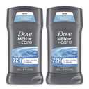 DOVE MEN + CARE Antiperspirant Deodorant Stick Clean Comfort Twin Pack 72-Hour Sweat & Odor Protection Antiperspirant for Men With 1/4 Moisturizing Cream 2.7 oz