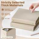 SUNEE 3 Ring Binder 1 Inch 4 Pack, Clear View Binder Three Ring PVC-Free (Fit 8.5x11 Inches) for School or Office Supplies, Neutral Aesthetic