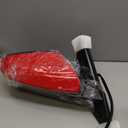 Passenger Side Mirror Compatible With 2016 2017 2018 2019 2020 2021 Honda Civic Coupe Sedan Hatchback,Mirror with Power Glass,Non-Heated,Manual Folding(Red) (Right-3pins)