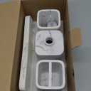 ZCCZ Bathroom Accessory Sets, 4 Pieces Bathroom Accessories Complete Set Vanity Countertop Accessory Set with Marble Look, Includes Lotion Dispenser Soap Pump, Tumbler, Toothbrush Holder and Tray