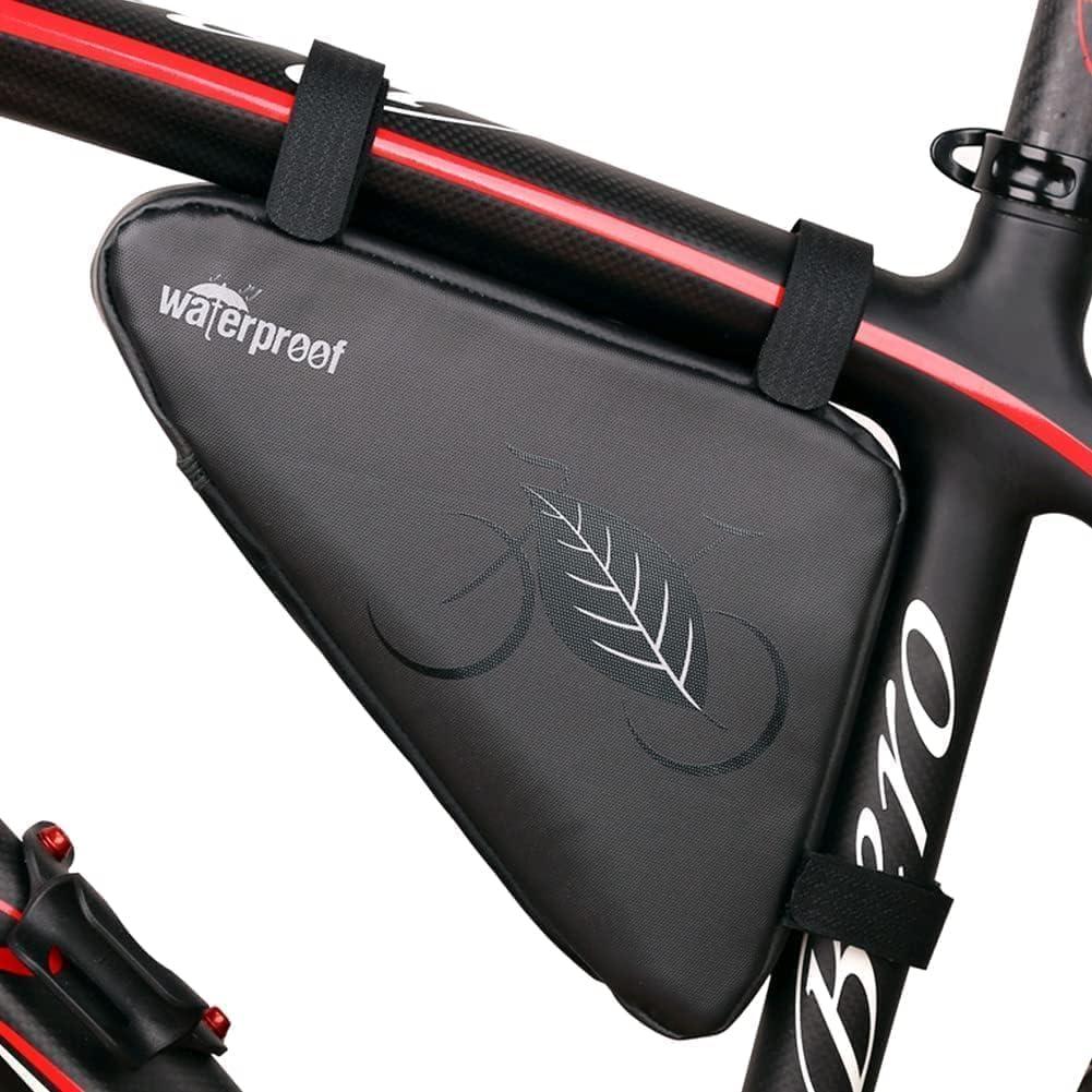 NDakter Bike Bag:Bike Frame Bag & Bicycle Repair Kit, 2L Waterproof Storage Pouch with 16-in-1 Multi-tool, Portable Bike Tool Set for Flat Tire Repair, Cycling Accessories for Mountain Road Bike, MTB