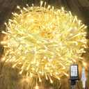 240LED 88Ft Connectable String Lights Indoor Outdoor Clear Wire | Warm White Christmas Lights | Twinkle Fairy Light Plug in with Timer for Bedroom Classroom Wedding Tree Patio Decor