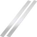 2 Pcs Stainless Steel Trim Strips 304 Brushed Stainless Steel Metal Finishing Sheet Metal Gap Strip Filler Trim for Kitchen Tools (1.5 x 30 Inch,Silver)