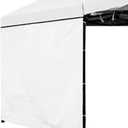 Ultralight 10x10 Canopy Sidewalls Tent Side Walls with Tie Rope only 1 Piece, Pure White