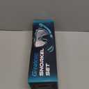 Greatever Snorkel Set Pano 3 Window Snorkel Mask Adult, Panoramic Wide View, Anti-Fog Scuba Diving Mask, Anti-Leak Snorkel Goggles Dry Top Snorkel, Professional Snorkeling Gear for Adults (Black Silver)