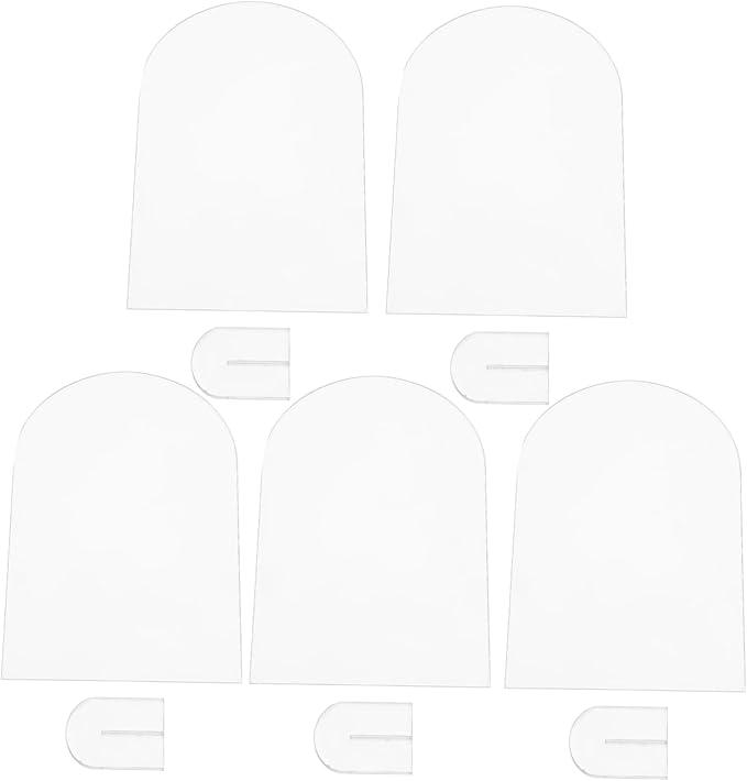 Clear Acrylic Place Cards of Reusable Seating Cards with Holder for Weddings Banquets and Events for Easy Identification