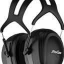 ProCase Extra Large SNR 37dB Noise Cancelling Headphones, NRR 30dB Hearing Protection Ear Muffs for Adults Noise Reduction, Wide Size Adjustment and Comfortable -Black