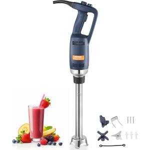 VEVOR Commercial Immersion Blender, 350W Heavy Duty Hand Mixer, 16 inch Stepless Variable Speed Mixer with Stainless Steel Blade, Multi-Purpose Portable Mixer for Soup, Sauces, Mashed Potatoes, Cream