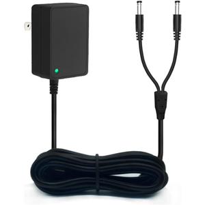 PUIMIT Charger for Mini Educator E Collar 300, 400 Series and BP-504 Barkless Dog Training Collars, Dual Lead Replacement Adapter, Power Cord, DC Barrel Connector, 4.9 Ft/1.5 M Long Cable, Black