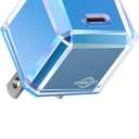 USB C Charger Block 20W for iPhone 16/16 Pro/16 Pro Max/16 Plus/16e 15/15 Plus/15 Pro/15 Pro Max/14/14 Pro/14 Pro Max/13/13 Mini/13 Pro/13 Pro Max, PD 3.0 Compact Fast Charging, No Cord/Blue