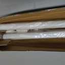 ALLZONE Tension Curtain Rods for Windows 66 to 120 Inches, White Curtain Rods No Drilling, Heavy Duty Extra Long Tension Rod for Curtains, Outdoor Curtains Rod for Patio, Bedroom