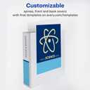 Avery Standard View 3 Ring Binder, 2" Round Rings, 375-Sheet Capacity, 2.8 Inch Wide Spine, 1 White Binder, Ideal for Lightweight Organization and Occasional Referencing (05731)