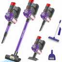 Kids Vacuum That Really Works, Pretend Play Cleaning Toy for Toddler, 3-in-1 Cordless Vacuum Interactive Toy for Children Age 3 4 5 6, Housekeeping Gift for Boys Girls Birthday